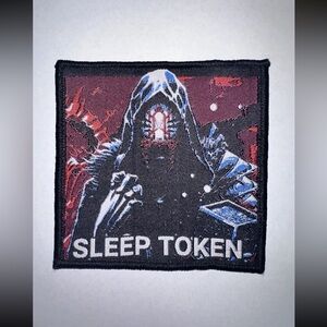 SLEEP TOKEN, TAKE ME BACK TO EDEN, BLACK BORDER, SEW ON WOVEN PATCH